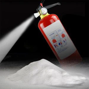 Bicarbonate de sodium dans un extincteur